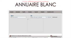Desktop Screenshot of annuaire-blanc.info