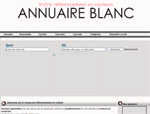Tablet Screenshot of annuaire-blanc.info